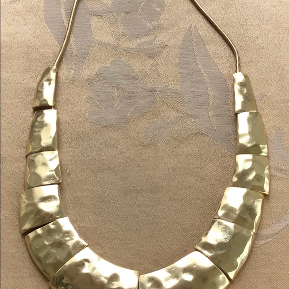 KARINE SULTAN Gold Plated Bib Necklace - Picture 2 of 5